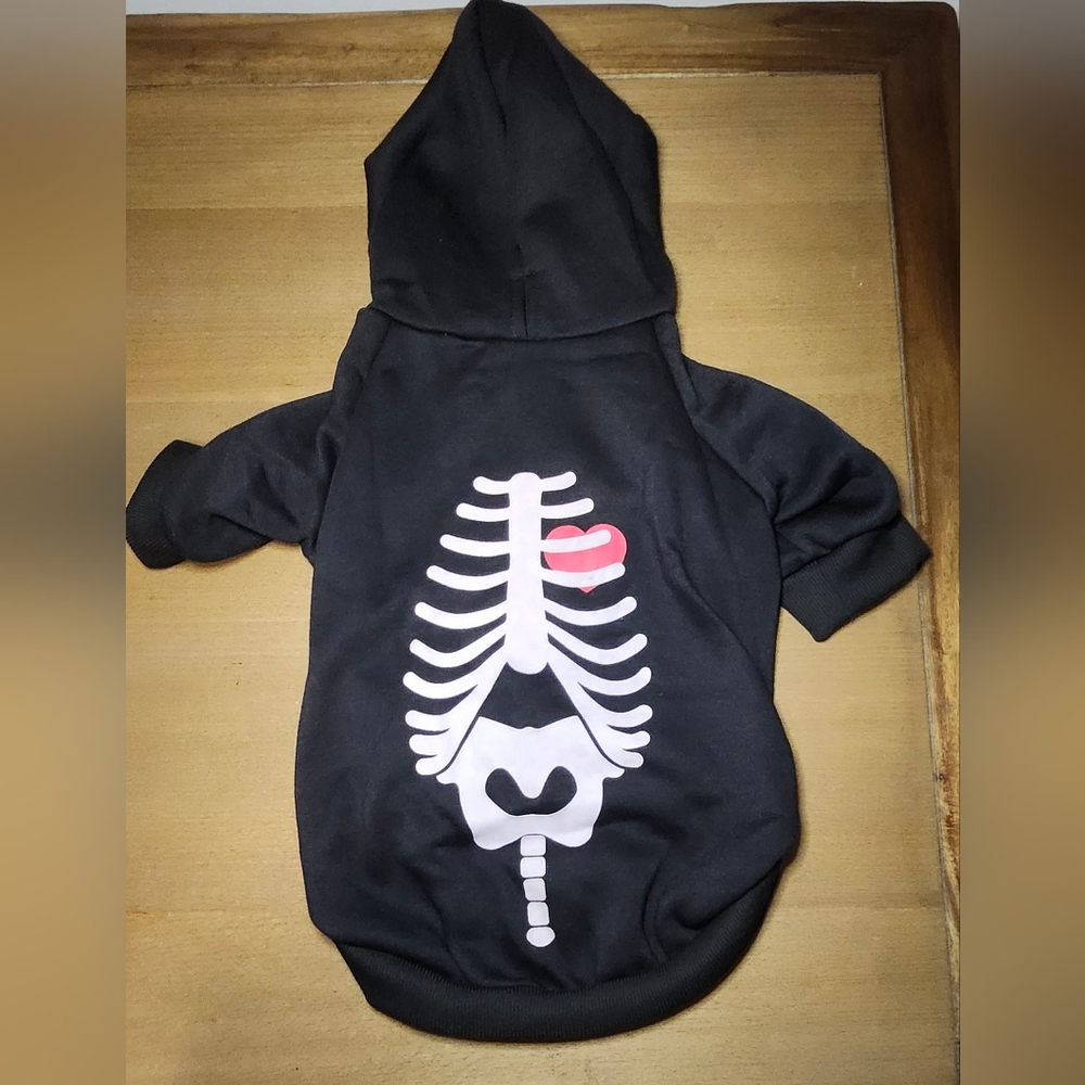 Bark Box Glow In The Dark Dog Skeleton Hoodie